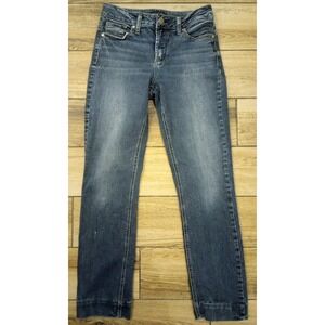 Silver Jeans Suki Straight Women's Size 28x33 Blue Dark Wash Denim w flaws‎
